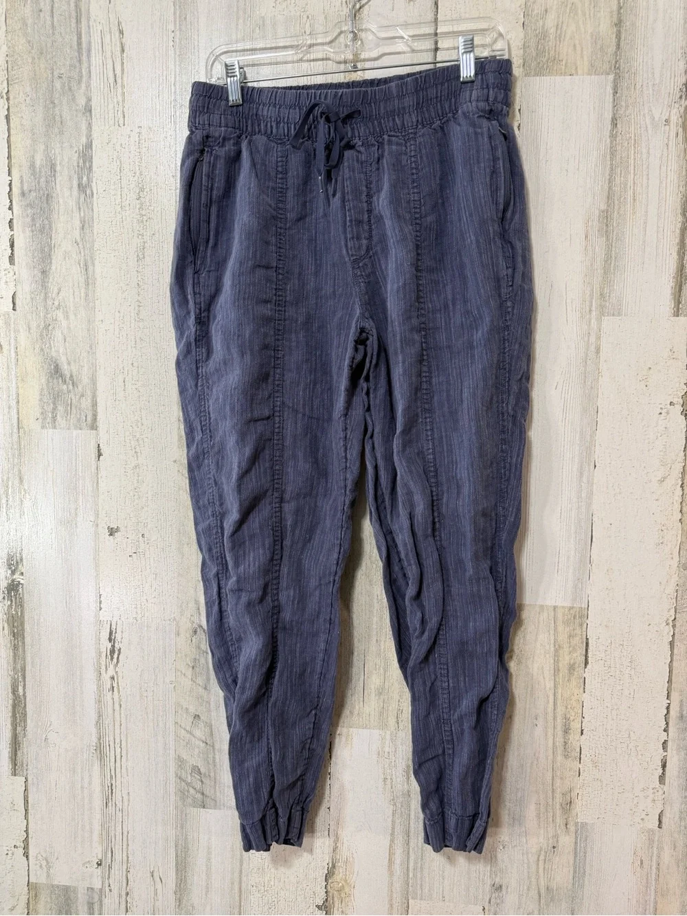 Athleta Navy Blue Drawstring Elastic Waist Jogger Pants - Picture 4 of 13